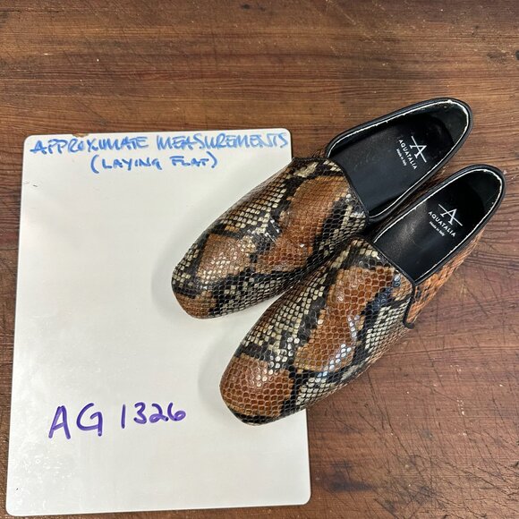 Aquatalia Revy Snake Embossed Weatherproof Loafer 7.5 - Picture 13 of 13